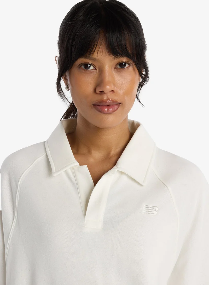 New Balance  Coastal Fleece Oversized Polo for Women | Best Price UAE