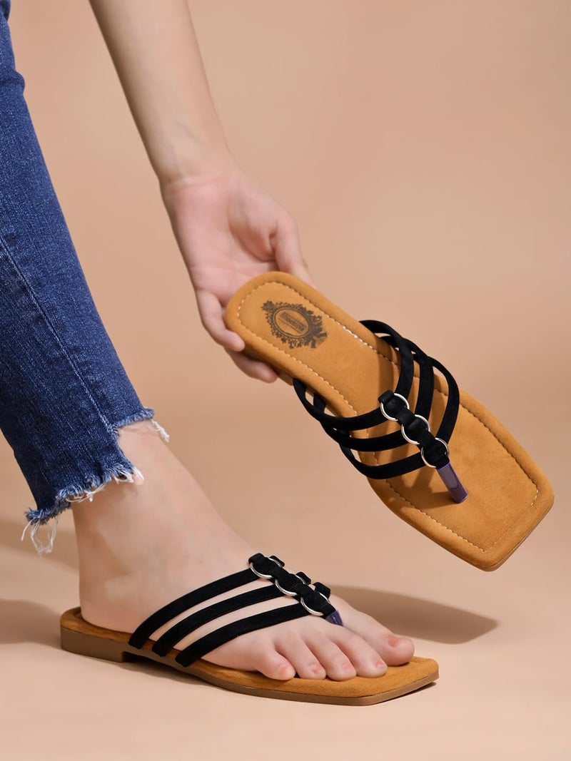 Shoetopia Stylish Solid Flats For Women - Image 3