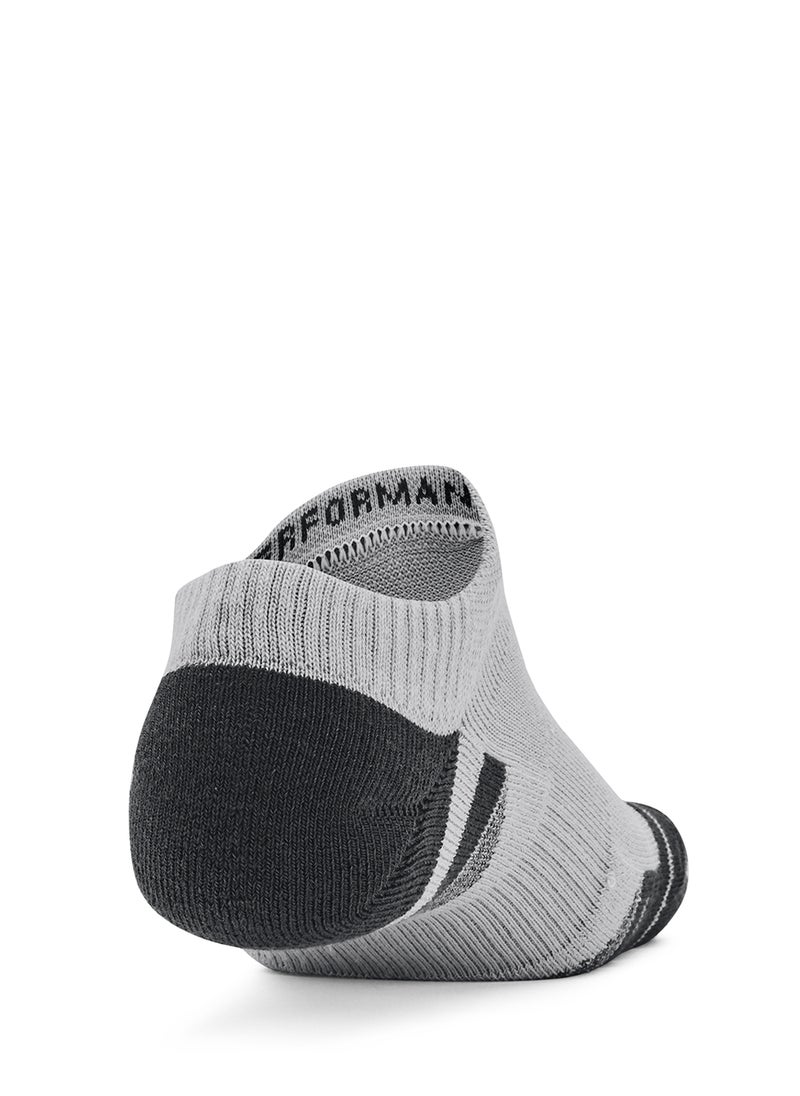 UNDER ARMOUR - Unisex UA Performance Tech 3-Pack No Show Socks - Image 1