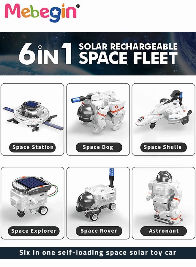 MEBEGIN DIY Assembled Toys, 6-in-1 Space Fleet, Space-themed Assembled Toy, Creative Building Educational Science Kit, Fun Exploring Space Set, Ideal Gift for Kids Aged 8+ - Image 3