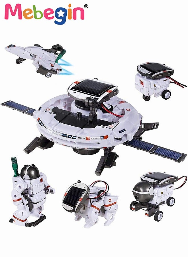 MEBEGIN DIY Assembled Toys, 6-in-1 Space Fleet, Space-themed Assembled Toy, Creative Building Educational Science Kit, Fun Exploring Space Set, Ideal Gift for Kids Aged 8+ - Image 1