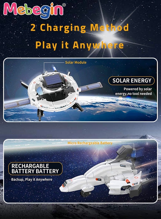 MEBEGIN DIY Assembled Toys, 6-in-1 Space Fleet, Space-themed Assembled Toy, Creative Building Educational Science Kit, Fun Exploring Space Set, Ideal Gift for Kids Aged 8+ - Image 2