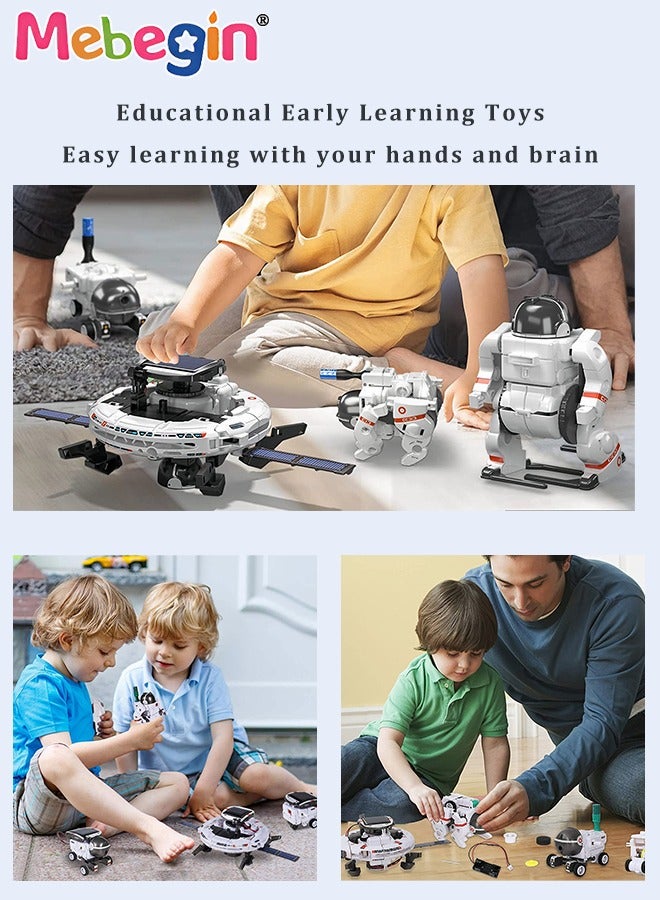 MEBEGIN DIY Assembled Toys, 6-in-1 Space Fleet, Space-themed Assembled Toy, Creative Building Educational Science Kit, Fun Exploring Space Set, Ideal Gift for Kids Aged 8+ - Image 4