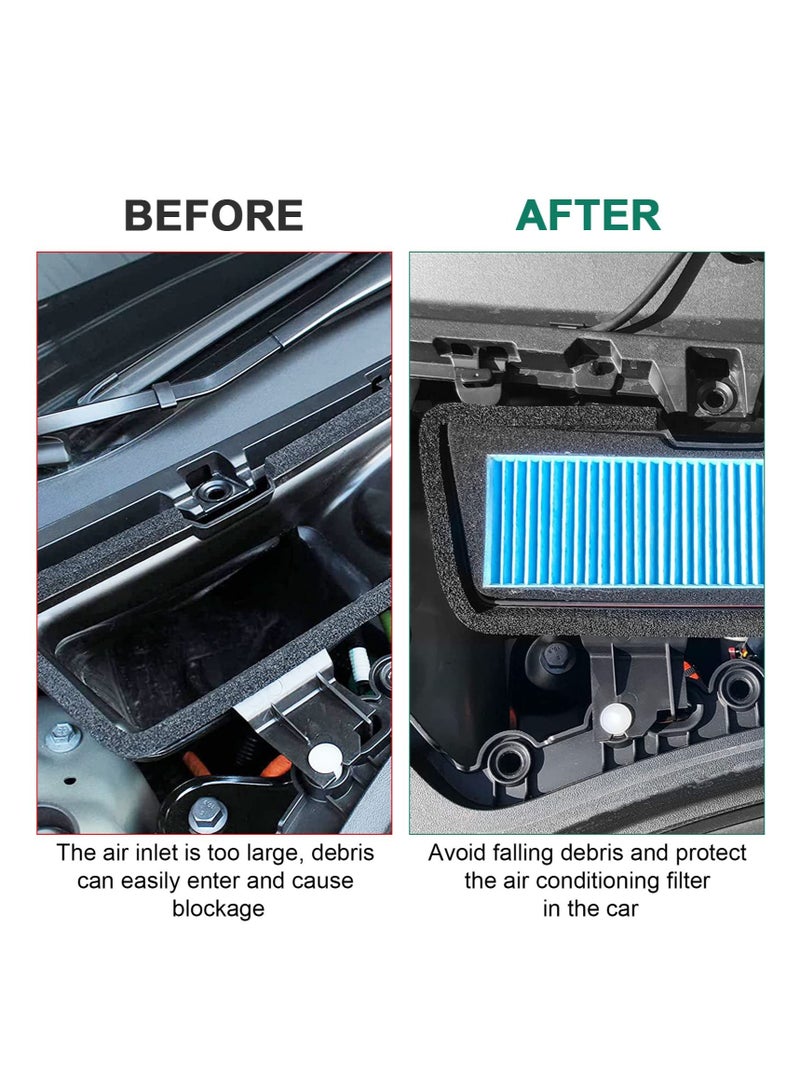 SOLARAE 2021-2023 Model 3 Air Filter, Air Intake HEPA Filter, for Tesla Model 3 2023 - 2021 Air Inlet Vent Covers A/C Internal Filter Vehicle Replacement External Accessories - Image 3