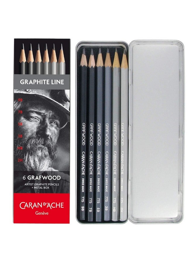 كاران داش مجموعة صناديق معدنية من Creative Art Materials Grafwood مكونة من 6 قطع (775.306) - Image 1