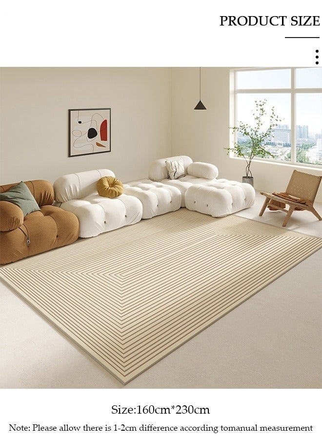 Arabest Non Slip Large Area Rug, Simple Washable Living Room Rugs, Soft Handfeel Stain Resistant Carpet, Modern Style Decorative Bedroom Area Rugs, Rectangular Rugs for Coffee Table Sofa Blanket Indoor Kids Home Decorative Floor Mat - Image 4