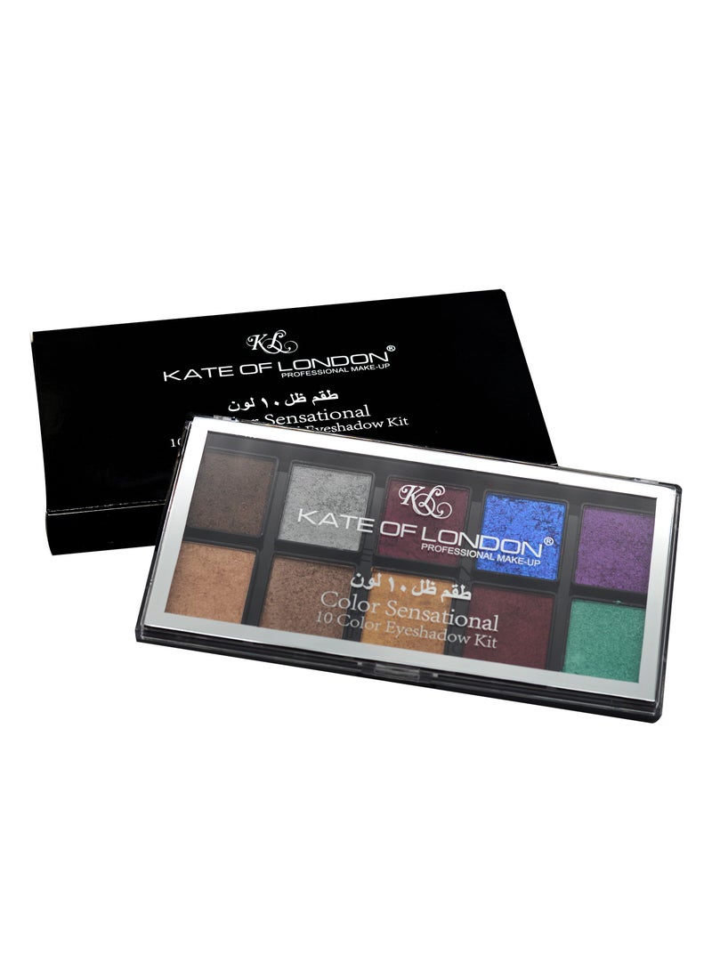 KATE OF LONDON 10 Color Sensational Diamond Eyeshadow Kit  - Image 2