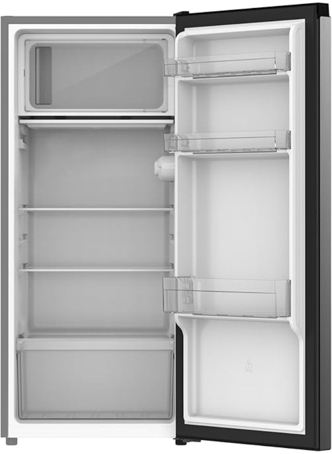 Super General 170 Liters Gross Volume Compact Design-Refrigerator SGR186, Black, Beverage-Fridge with mirrored Door, Freezer SGR186E Black/Silver - Image 2