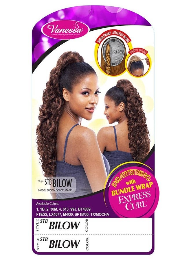 VANESSA Express Curl Medium Long Length Wavy Style Synthetic Drawstring with Bundle Wrap - STB BILOW (30M) - Image 5