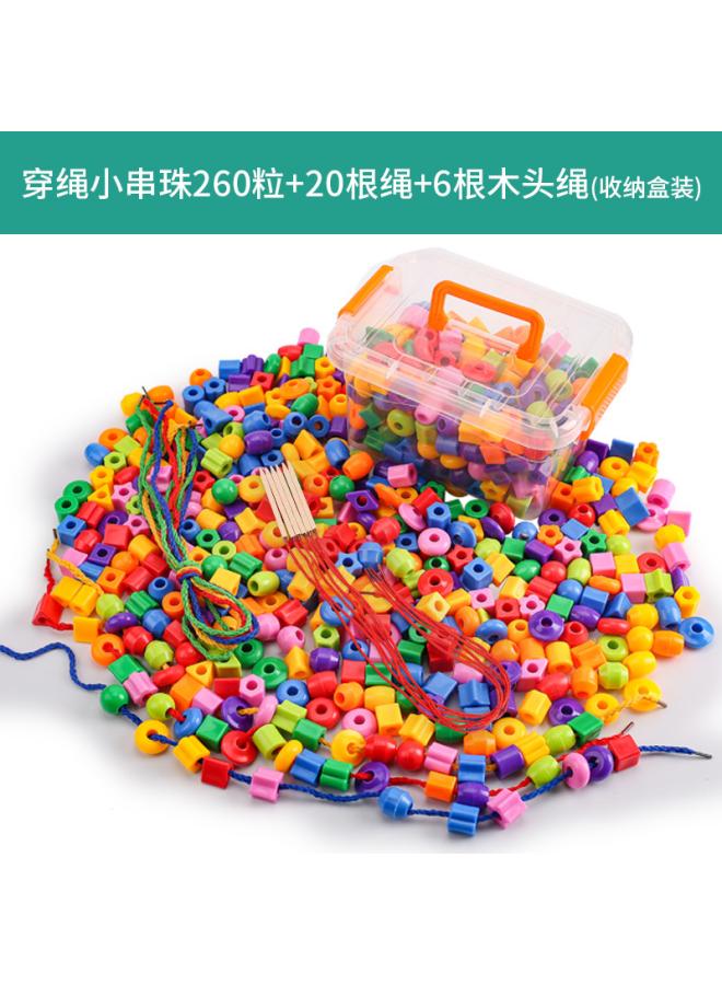 Children's Educational Toys Large Beads Building Blocks Geometric Shape Bracelet For Boys And Girls Creative Early Education Beads 
