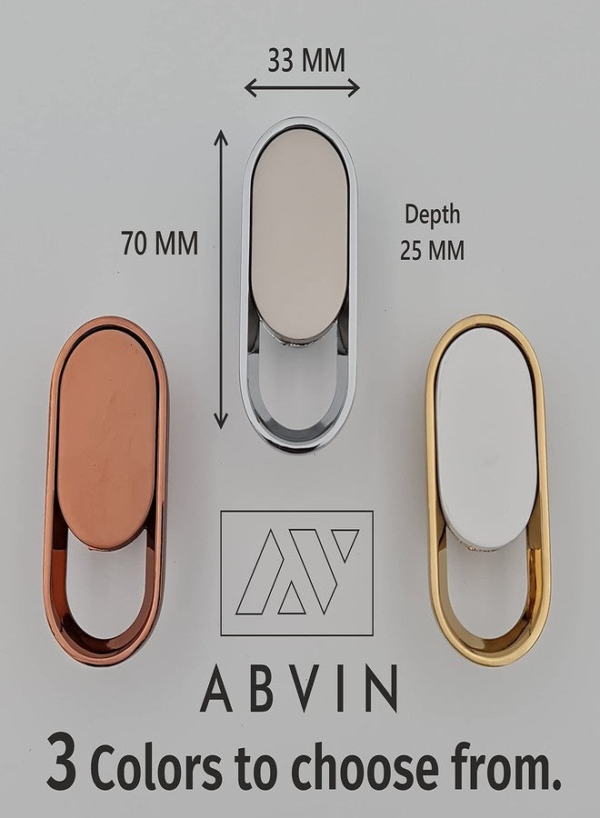 ABVIN White Golden Drawer Knobs - Unique Cabinet Pulls, Beautiful Drawer Decorative Dresser Drawer Pulls Home & Kitchen Decor - 1 Pcs - Image 5