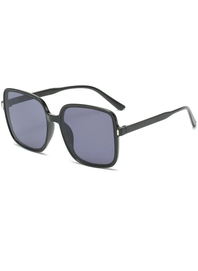 Generic - 2024 New Gradient Sunglasses Female Ins Big Box Fashion Retro Square Sunglasses for Women Trendy Gafas De Sol Mujer-Lenses Color:White tea - Image 1