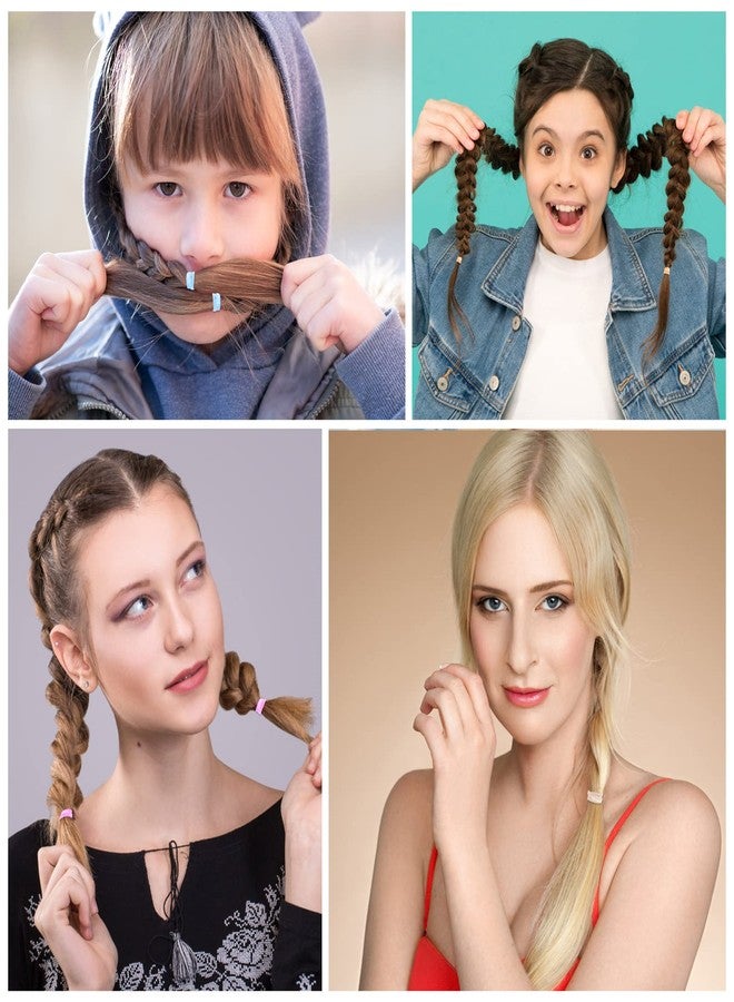 كان برنسيس كانبرنسس 1000 قطعة من ربطات الشعر المطاطية (لون وردي) - Image 5