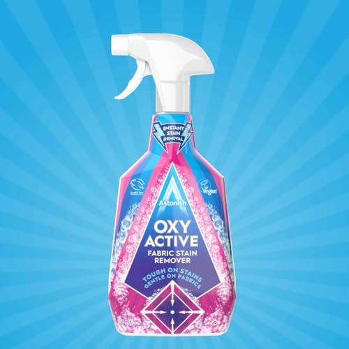 Astonish OXY ACTIVE Fabric Stain Remover| Fast Acting, Pink Blossom, 750ml| Smart Living Product - Image 2