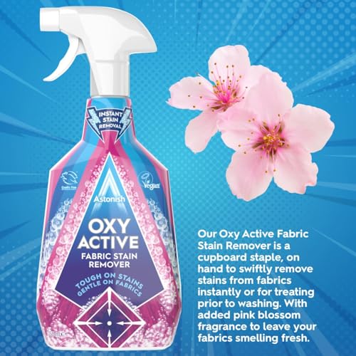 Astonish OXY ACTIVE Fabric Stain Remover| Fast Acting, Pink Blossom, 750ml| Smart Living Product - Image 4