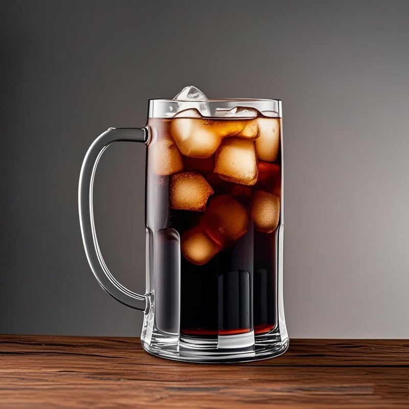 Komost 27oz Beer Mugs with Handle Set of 2, Reusable Plastic Beer Stein Drinking Cups for Party, Bar, Home, Hotel, Perfect for Whiskey, Juice, Cocktail Beverages - Image 5