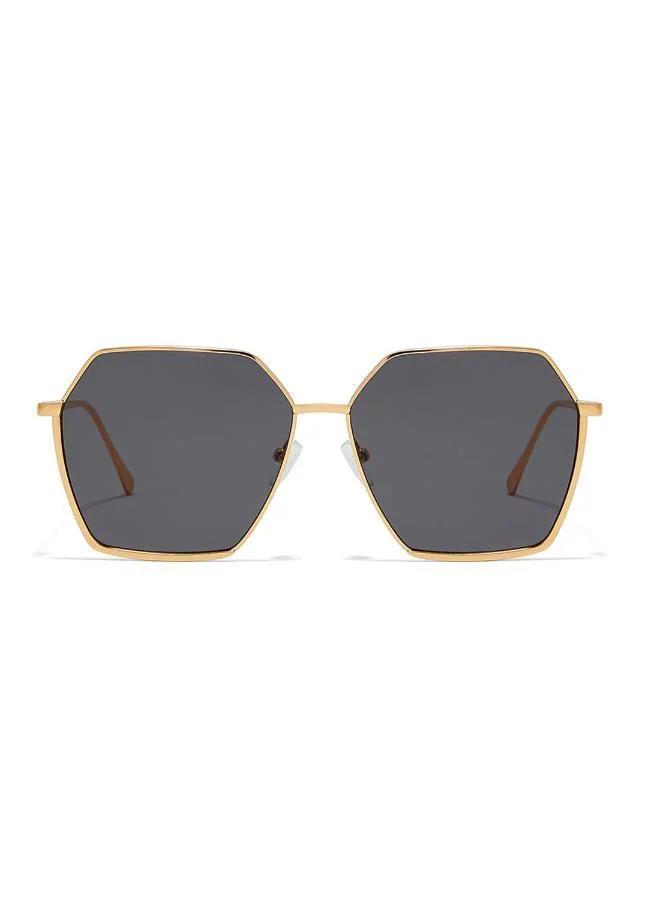 Blackout Stark,Women Sunglasses, Hexagon Sunglasses, UV Protection: UV400 (Gold,Grey)