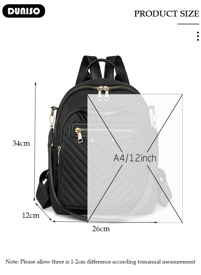 Women Backpack Purse, Waterproof Backpack for Girl Woman Black Travel Bookbag Lady Shoulder Bag, Lightweight Ladies Fashion Daily Backpack Anti-theft Casual Daypack - pzsku/Z508466BED33D51AEFF34Z/45/_/1736558524/f86de5ec-4661-4820-9109-b6928bde3e62