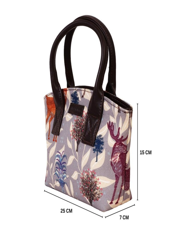 Fatfatiya Deer Motif Cute Little Handbag for Women's & Girls, Small size mini handbag wedding, party, dinner, casual bags for women - Image 3