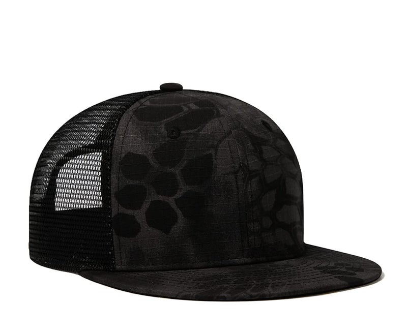 Quanhaigou Classic Snapback Hat Hip Hop Flat Bill Visor Cap - Unisex Adult Adjustable Baseball Hats (Black Grey) - Image 3