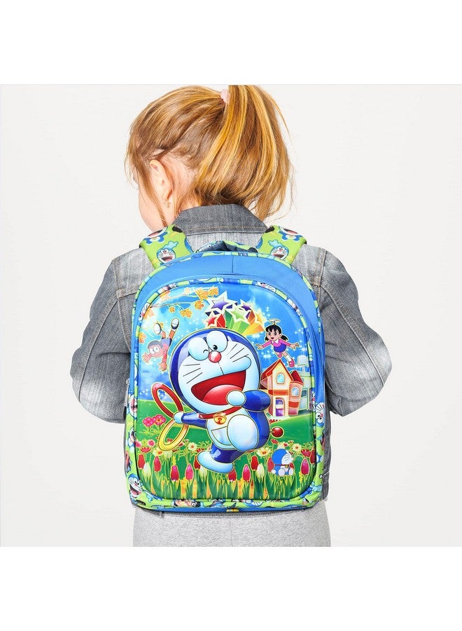Stylbase Doraemon 3d School Bag For Boys And Girls Cartoon Printed Waterproof Backpack Bag Ideal For Small Kids Bag UKG Nursery 1st Class Girls School Bags 5-7 years 15 Inches - Image 4