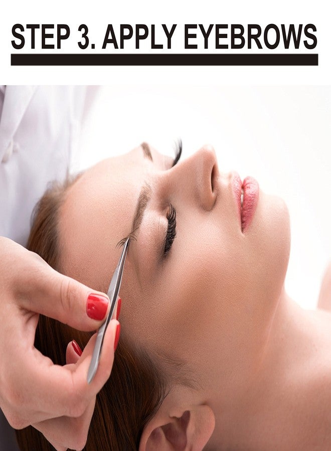 KC Republic Lash Eyebrow Extensions Kit with 1 x Trays of Mink Eyebrows in Dark Brown Comes on Mixed Length Trays 5-8 mm Mix, Eyebrow Glue Clear & Extension Tweezers (Dark Brown, Black Tweezer) - Image 5