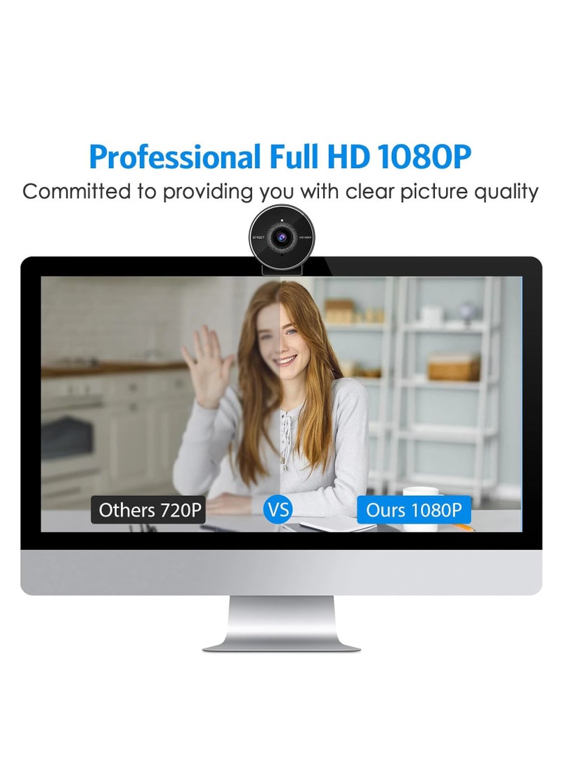 eMeet C955 Webcam for PC, 1080P Webcam with Microphone&Privacy Cover, Auto Light Correction, 70° FOV for Personal Use, Plug&Play Web Cam Protect Data, Perfect for Office Professionals&Remote Workers  - Image 4