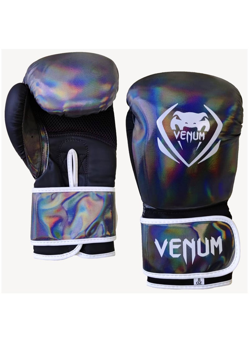 VENUM - Boxing Gloves for Pad Work, Sparring & Competition Size 8 OZ, Shining Black - Image 1