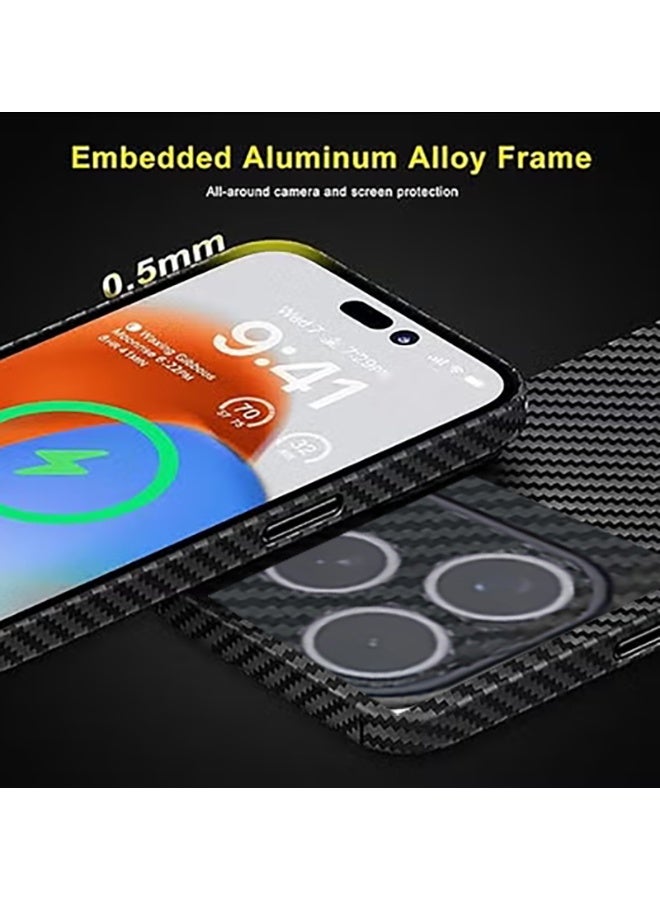 For iPhone 17 Pro Case Carbon fiber pattern, 0.5mm Slim Fit for iPhone 17 Pro Carbon Fiber Thin Case - Image 2