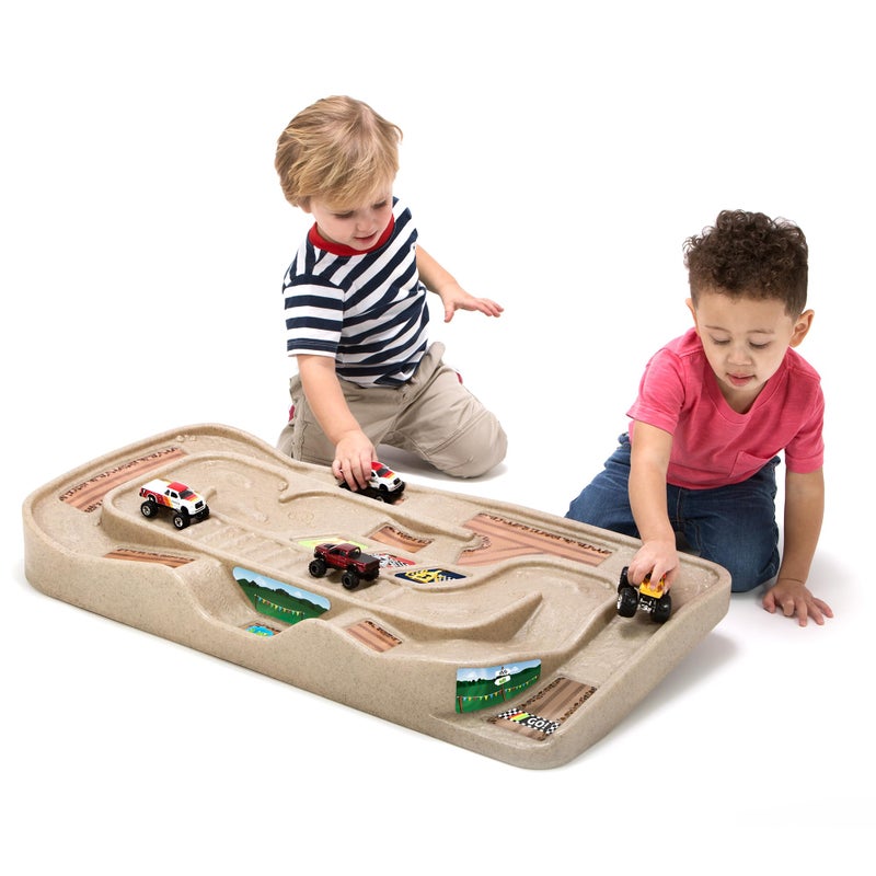 Simplay3 Portable Carry and Go Kids Race Track Toy Car Train Table 2Sided No Assembly for Children 3 4 5 6 7 Years Old Boys Girls Made in USA - Image 3
