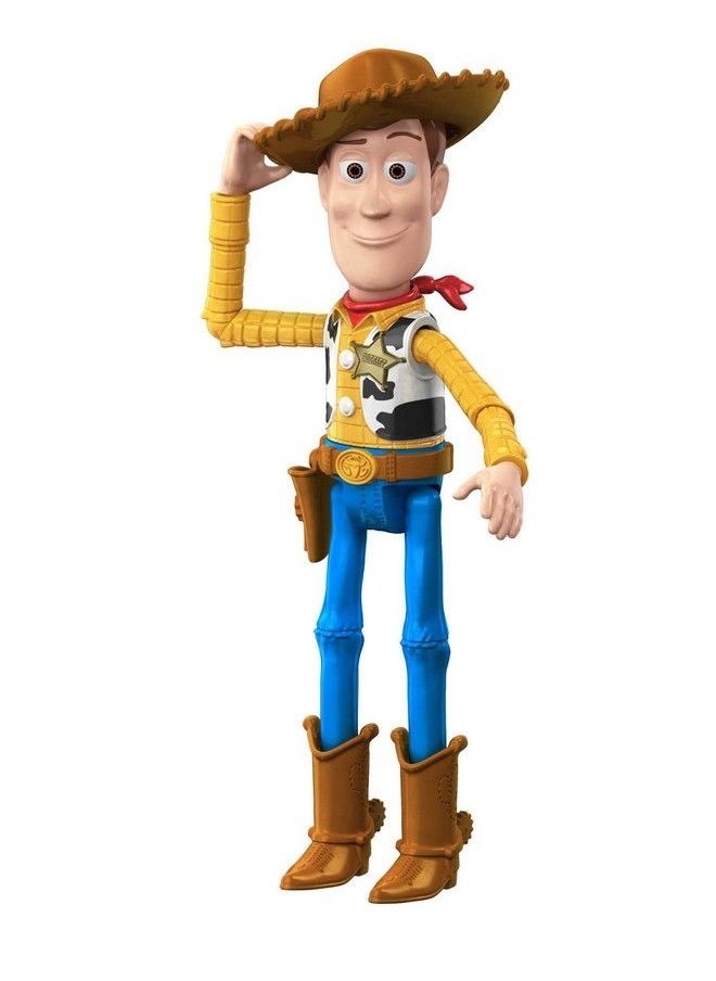 Disney Pixar Woody Action Figure Posable Sheriff Character In Signature Look Collectible Toy 9.2 Inch  - Image 4
