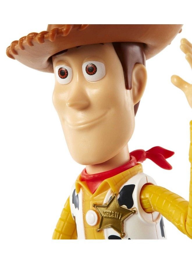 Disney Pixar Woody Action Figure Posable Sheriff Character In Signature Look Collectible Toy 9.2 Inch  - Image 5