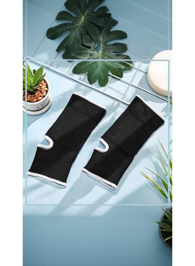 طقم دعم الكاحل الضاغط للأطفال - 4 قطع، أسود، 5-10 سنوات - للرياضة - Image 3