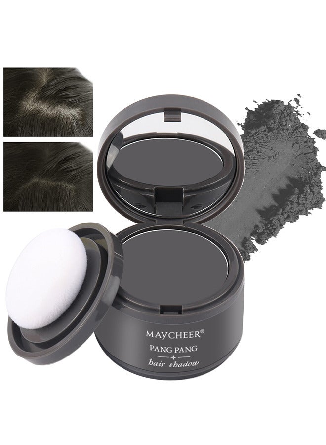 MAYCHEER Hairline Powder, Hair Root Dye, Instantly Hair Color Shadow Cover Gray Hair Root, Hair Touch-Up, Thin Hair Powder (Grey) - Image 1
