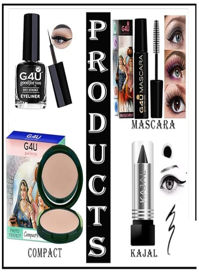 G4U All in One Makeup Kit With Pouch Gift Set for Women & Girls, Basic Cosmetics Kit for Beginner & Professionals Pack of 8 Pcs A23012035 - Image 4