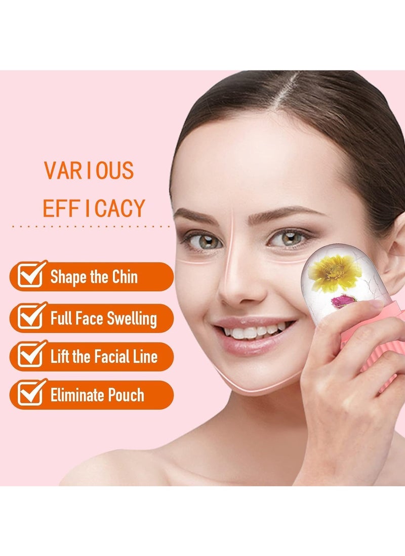 MERICKA - Ice Face Roller Message for Face, Ice Silicone Cube Roller Facial for Eyes Neck and Skin Care, Ice Mold De-Puff Eye Bags Wrinkles Reduce Migraine Pain and Acne Puffiness Relief - Image 1