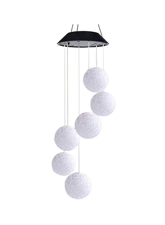 Alyashmac Solar Power Colour Changing Wind Chime Lamp White - Image 1