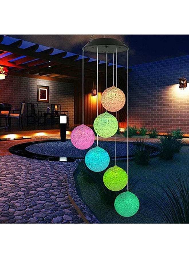 Alyashmac Solar Power Colour Changing Wind Chime Lamp White - Image 4