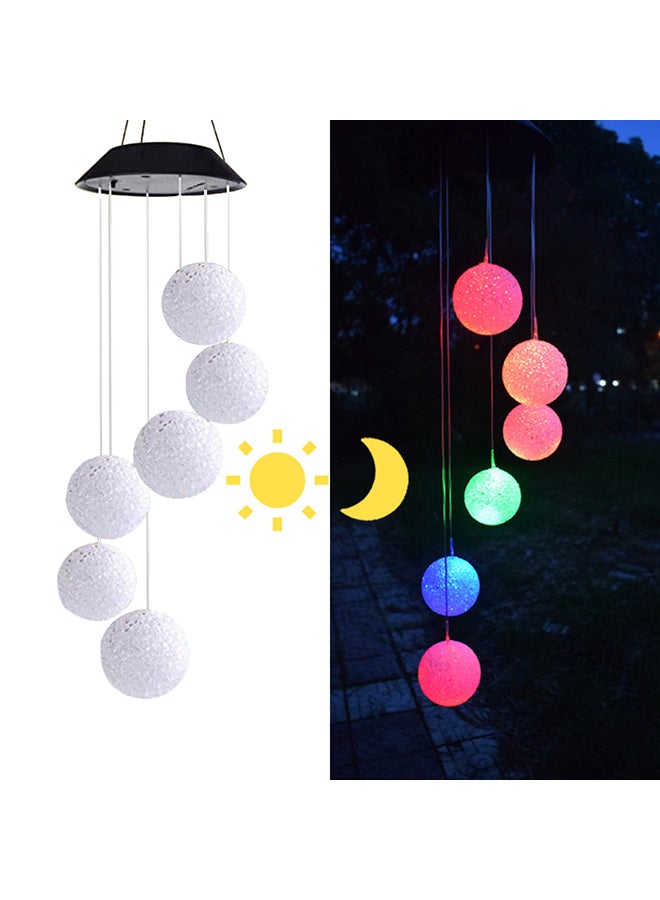 Alyashmac Solar Power Colour Changing Wind Chime Lamp White - Image 2