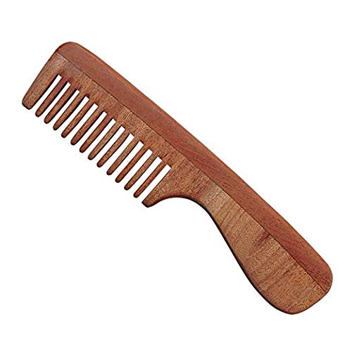 Aairaa Neem Wood Comb For Hair Growth Neem Wood Comb Wide Combo Of 4 Hair Styling Comb Wooden Comb For Men And Women - Image 2