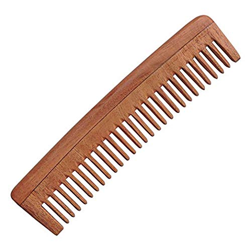 Aairaa Neem Wood Comb For Hair Growth Neem Wood Comb Wide Combo Of 4 Hair Styling Comb Wooden Comb For Men And Women - Image 3