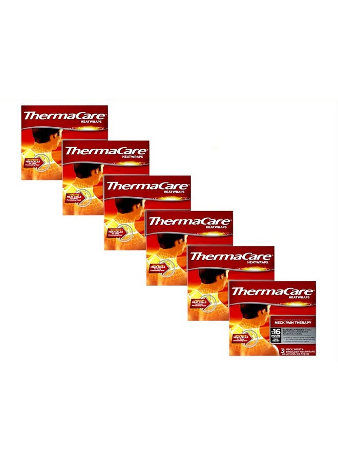 ThermaCare - Air-Activated Heatwraps, Neck, Wrist & Shoulder, Pack Of 6 (3 Heatwraps Per Pack) - Image 1