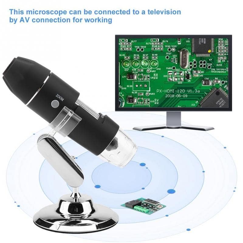 Tobo USB Digital Microscope 50X to 1000X Magnification with AV Output for TV Take Photo/Flexible Stand 8 Adjustable inbuilt and LED Lights for PCB Inspection/Measurement TD-1117IM - Image 3