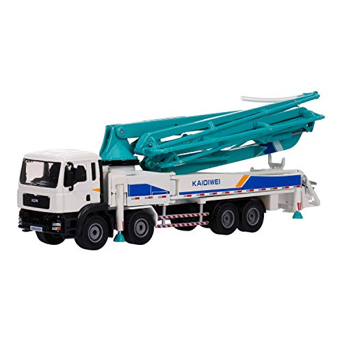 GoolRC Concrete Pump Truck for Kids, 1:55 Scale Diecast Car Model Car, Simulation Engineering Machine Model Gift for Boys and Girls - Image 4