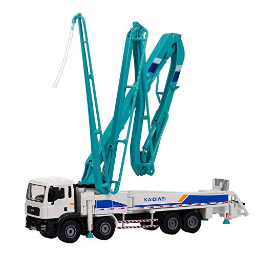 GoolRC Concrete Pump Truck for Kids, 1:55 Scale Diecast Car Model Car, Simulation Engineering Machine Model Gift for Boys and Girls - Image 1