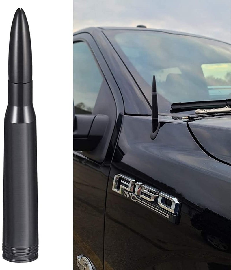 Bingfu Car Truck Bullet Antenna Mast Vehicle Antenna Replacement for Heavy Duty Classic Pickup Trucks - Image 2