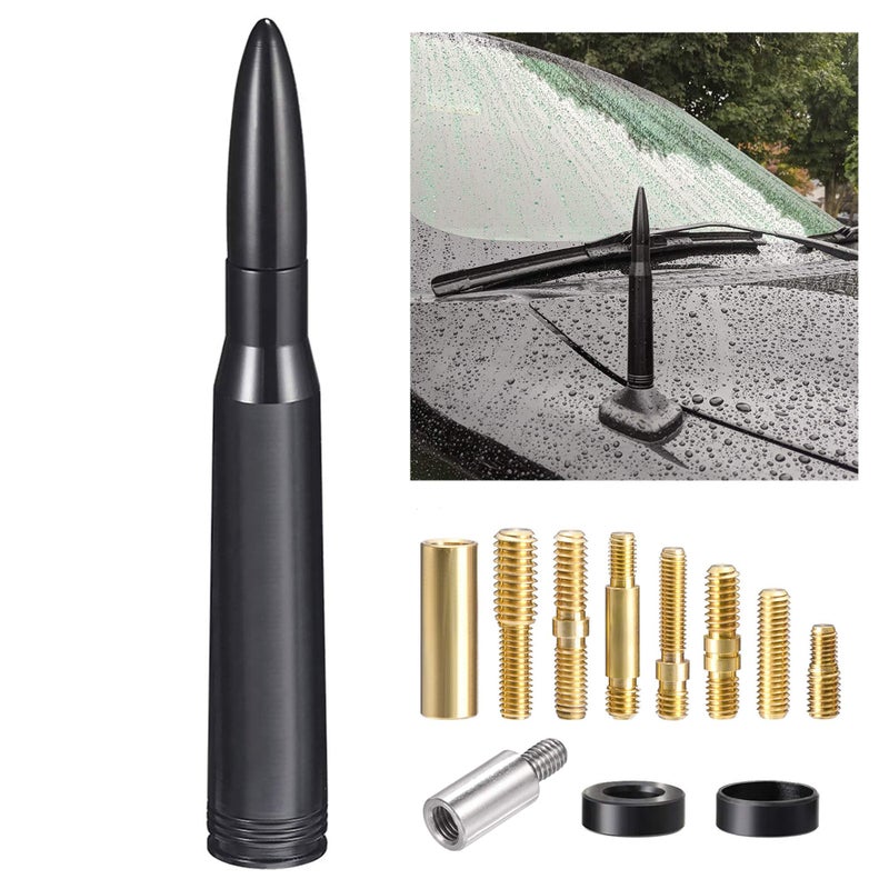 Bingfu Car Truck Bullet Antenna Mast Vehicle Antenna Replacement for Heavy Duty Classic Pickup Trucks - Image 1