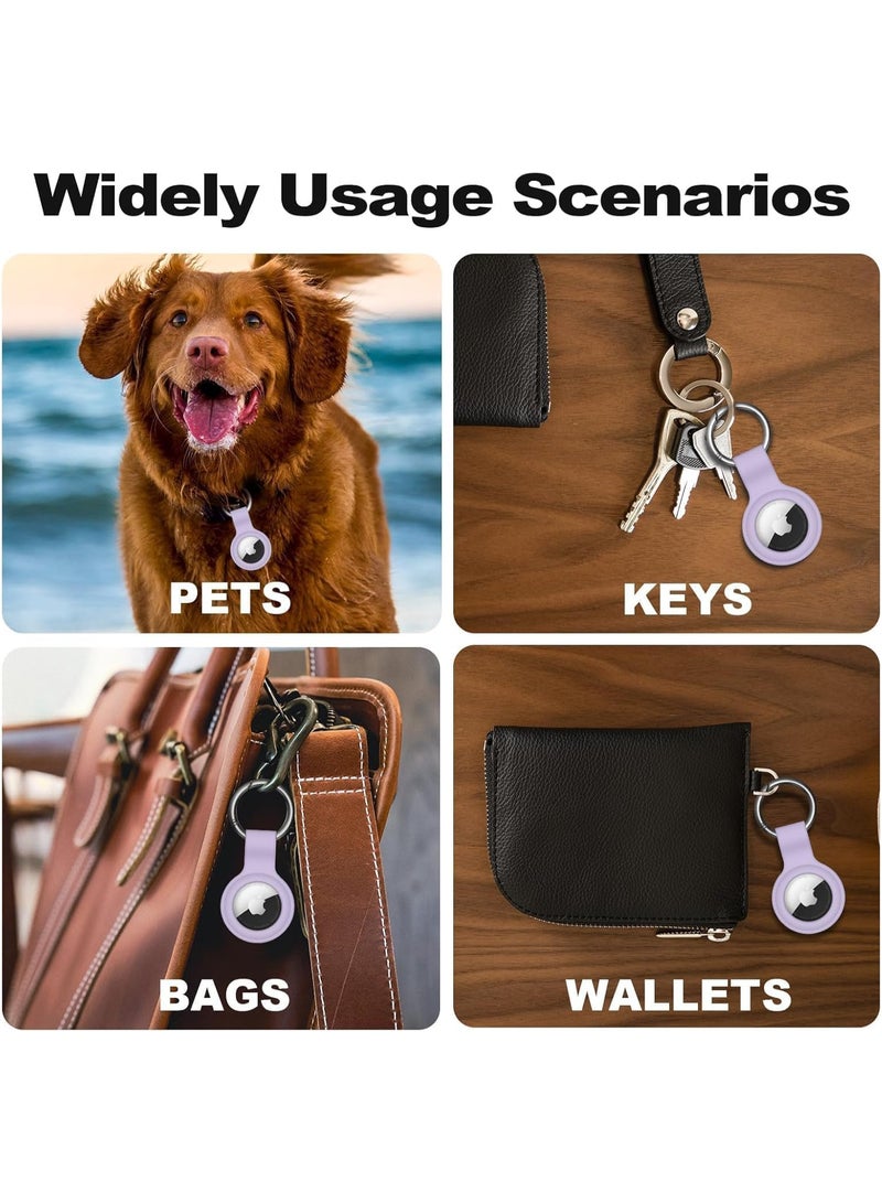 AirTag Case Keychain for Air Tag Holder Silicone for AirTags Key Ring Cases Tags Chain for AirTag GPS Item Finders Accessories  - Image 2