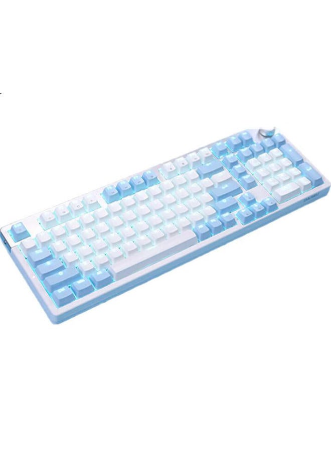 Daryo Dareu Ek815Pro Mechanical Keyboard, Wired Gaming Keyboard With 98-Key Layout, Multimedia Knob, Full Anti-Ghosting, Colorful Keyboard, Black And Gray, Mengyu Hifi Switch - Image 2