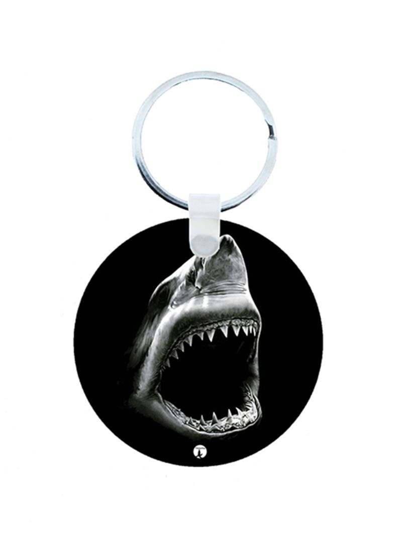 Shark Wooden Keychain